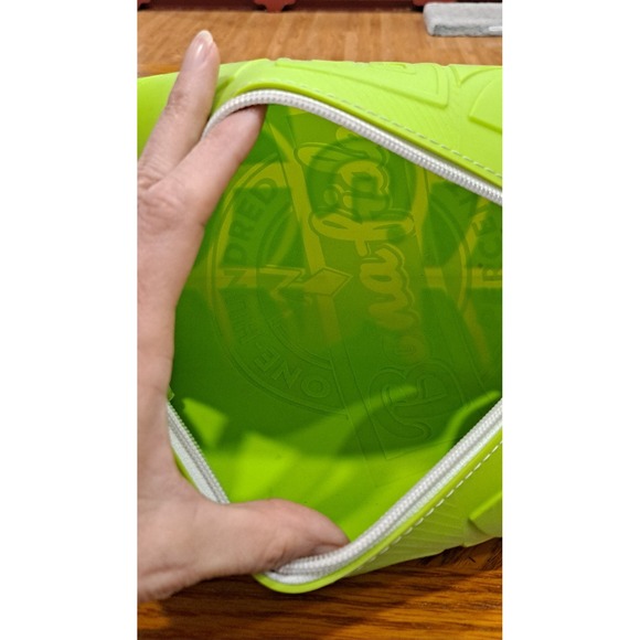 Wurkin Stiffs Doppel D Bag Waterproof Silicone Toiletry Zip Bag Lime Green 10x6 - Picture 7 of 10